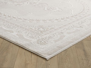 Tapis turc de luxe fait à la machine Crown Elvin Cream Cream, tapis de salon haut de gamme du fabricant de Gaziantep - Product Image 3