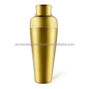 Shaker à cocktail de la plus haute qualité pour le vin en acier inoxydable plaqué or Barware 500/700ML meilleur prix de gros fabriqué à partir de l'Inde - Product Image 4