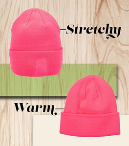 หมวกบีนนี่กันน้ำสำหรับผู้ชาย, หมวกล่าสัตว์ขนแกะลายพรางระบายอากาศได้สำหรับกลางแจ้งฤดูหนาวราคาไม่แพง - Product Image 6