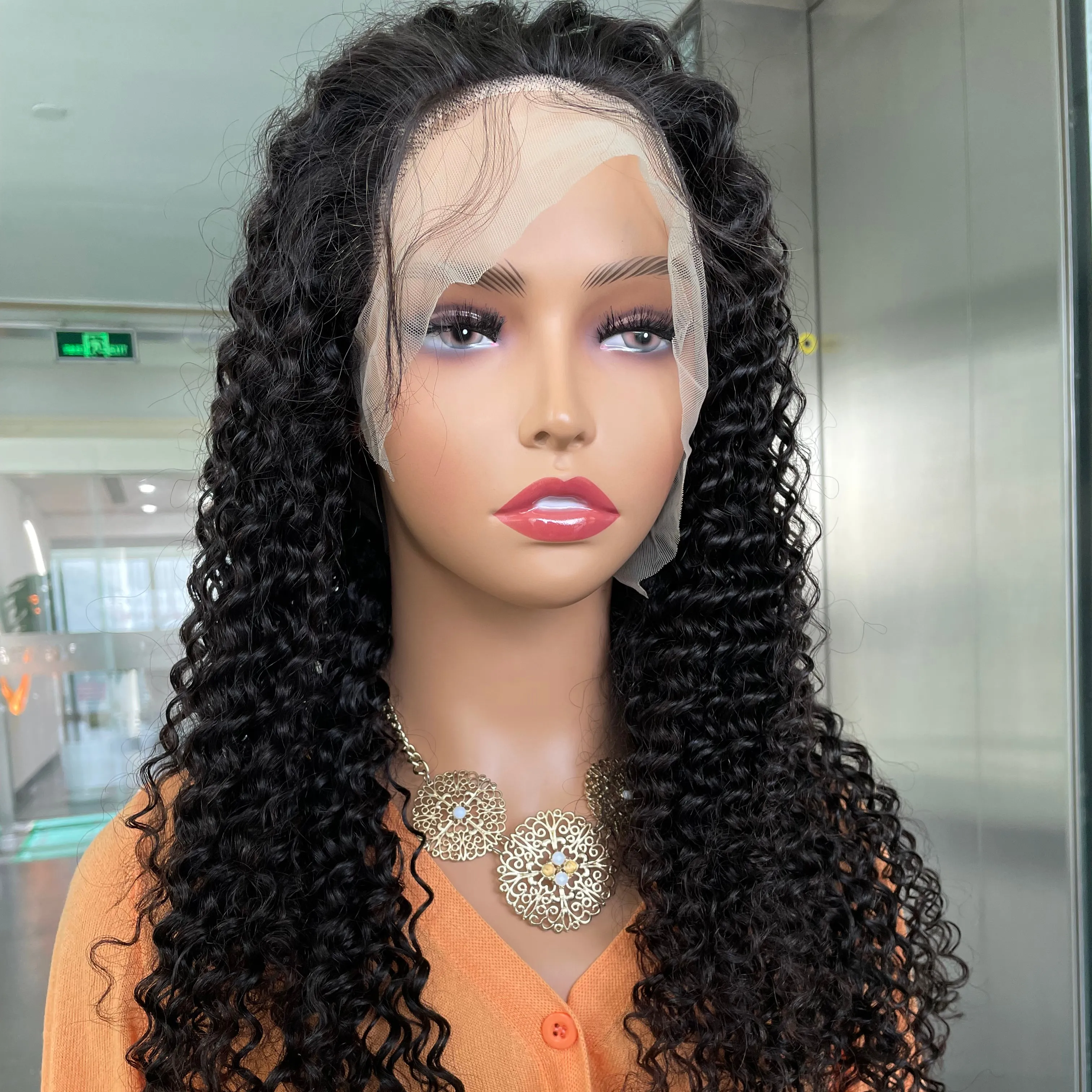 Top sale 100% Human Hair HD Lace Frontal Wig 150% 180% 220% Density Lace Front Wig back to school wigs