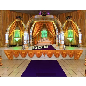 Mandap de Elefantes para Ceremonia de Boda en Sri Lanka, Pilares Dorados para Mandap, Mandap de Elefantes para Boda India en Chennai, Mandap de Elefantes para Boda en Melbourne - Product Image 1