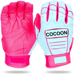 Guantes de Bateo de Béisbol de Cuero Genuino con Puño Largo, para Jugadores Profesionales Adultos, Unisex, Colores Personalizados, Alta Calidad, Ligeros - Product Image 2