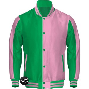 Chaquetas de poliéster 100%, sudadera bomber de seda impermeable para hombre, chaquetas universitarias de satén a juego con cuello de costilla de poliéster Reversible - Product Image 1