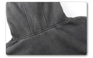 Balaclava coupe-vent en molleton French Terry personnalisé Ninja, imprimé par sérigraphie, finition délavée à l'acide, utilisation 4 saisons pour le sport et le quotidien - Product Image 4