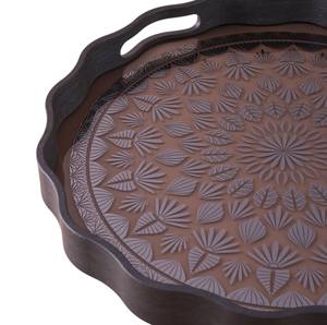 Classic & Modern Design <b>Wooden</b> <b>Serving</b> <b>Tray</b> With Round Shape Premium Quality Decorative <b>Serving</b> <b>Tray</b> at Wholesale Prices - Product Image 2