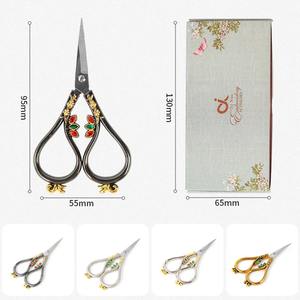 Tijeras Duraderas de Acero Inoxidable con Bordado de Flores de Estilo Retro Vintage para Coser, Hacer Scrapbooking y Manualidades - Product Image 2