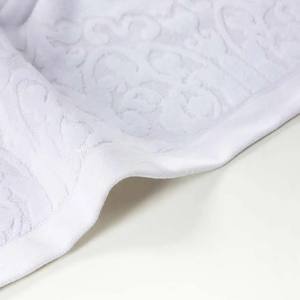 Serviette teintée en jacquard blanc, Coton doux non tissé teint en jacquard blanc, Serviette Jacquard de couleur blanche - Product Image 5