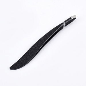 Mini pince à sourcils à tête inclinée en acier inoxydable de haute qualité Logo personnalisé Pince à épiler durable de couleur personnalisée - Product Image 6