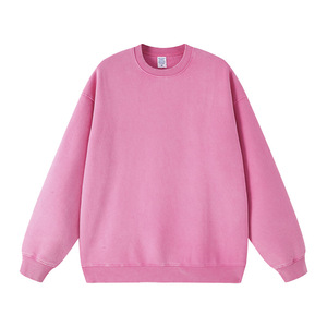เสื้อฮู้ดดี้ผู้ชายไซส์ใหญ่พิเศษ ผ้าฝ้าย 100% สไตล์วินเทจ คอวี ทรงโอเวอร์ไซส์ ล้างสีแบบแอซิด คุณภาพสูง ปักลายเพชร - Product Image 3
