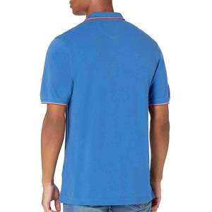 Diseño personalizado de moda de manga corta Polos Camisetas de Polo a rayas para hombres con camisas de polo de ajuste Premium - Product Image 3