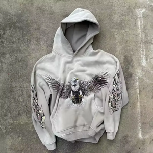 Gran oferta, recién llegado, para hombre, con capucha, estampado de soplo, estilo único, forro polar transpirable para la temporada de invierno, hombro caído, peso pesado - Product Image 3