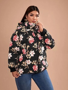 เสื้อแจ็คเก็ตพัฟเฟอร์ผู้หญิงแบบใหม่สำหรับฤดูหนาว สีพื้น สวมใส่สบาย อุ่น กันลม ระบายอากาศได้ดี มีฮู้ด หนา สไตล์สตรีทแวร์ เทคนิคการทอผ้า - Product Image 3