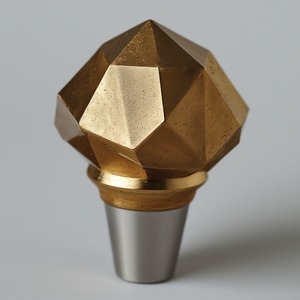 Tapón de botella de vino de acero inoxidable reciclado sólido de barra plana de Navidad totalmente personalizable que proporciona una gran superficie única - Product Image 3