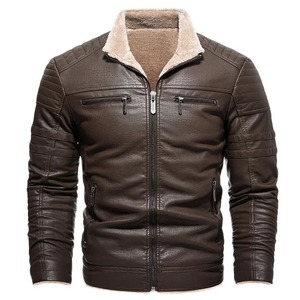 Chaquetas de Cuero a Precio Económico, Chaquetas de Cuero Negras de Alta Calidad, Chaqueta de Cuero de Invierno para Hombre - Product Image 2