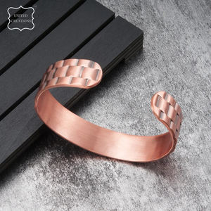 Newest High Powered Magnets Arthritis Pain Relief Mens Pure <b>Copper</b> <b>Magnetic</b> <b>Bracelet</b> - Product Image 4