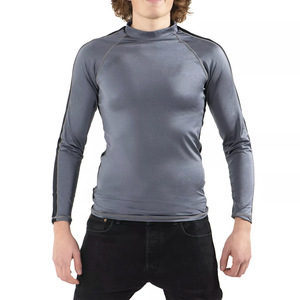 Rash Guard MMA à manches longues/courtes personnalisable pour hommes vêtements d'arts martiaux en gros pour l'entraînement BJJ - Product Image 3