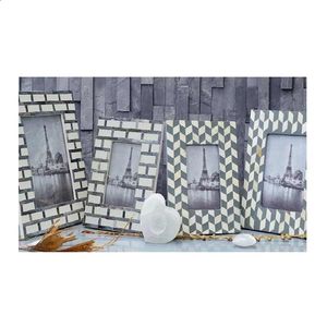 Cadre photo en incrustation d'os, corne naturelle, artisanat, design en incrustation d'os par Aritzon Studio - Product Image 6