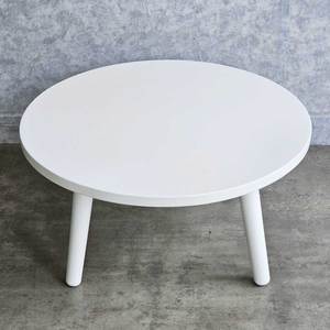 Escritorio de Estudio Redondo de Plástico para Niños, Diseño Ergonómico, 65 cm, Mesa Infantil de Madera de Caucho KGD043 - Product Image 4