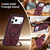 Coque arrière givrée pour iPhone 18 Pro Max/17 Pro/16/15 Plus/14, avec couleurs contrastées magnétiques, toucher agréable, antichoc et antidérapante