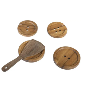 Cuchara de madera descansa vajilla utensilio hecho a mano cuchara soporte descanso para utensilios de cocina y organizador de restaurantes - Product Image 1