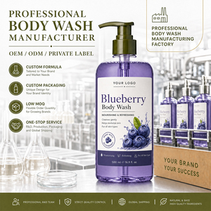 Gel Douche Hydratant et Nourrissant aux Myrtilles <span class=keywords><strong>Anti</strong></span>-oxydant, Marque Privée OEM, Vente en Gros - Product Image 1