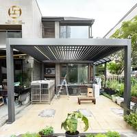 Nouvelle Pergola en Aluminium à Lamelles pour Parking de Voitures - Étanche Motorisée Tailles Personnalisables