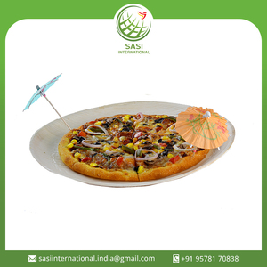 Vaisselle jetable en feuille de palmier 100% naturelle Assiettes biodégradables en feuille de palmier disponibles en différentes tailles et formes - Product Image 2