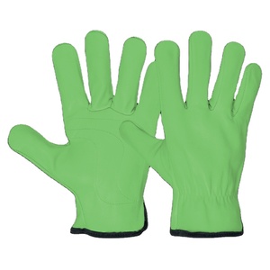 Heavy-Duty Goat Grain Leather <b>Driver</b> <b>Gloves</b> Adjustable Wristlet Anti-Slip CE Certified Soft Comfortable Safety <b>Gloves</b> - Product Image 4