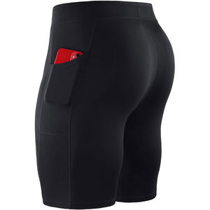 Shorts de sport à séchage rapide avec poches pour hommes Compression Gym Sport Serre-taille Logo personnalisé Shorts de course pour hommes à coupe ajustée - Product Image 5