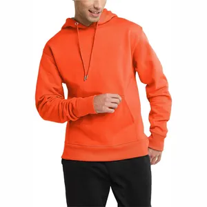 Sweatshirt à capuche multicolore pour hommes en coton polyester imprimé orange Top Selling Men F;eece Cotton Hoodies OEM Boys Sweatshirt