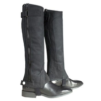 Chaps d'équitation en cuir véritable de conception supérieure par produits de cheval de qualité/demi chaps en cuir équestre avec logo personnalisé