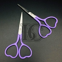 Nouvel Arrivage Ciseaux à Cuticules Durables en Acier Inoxydable, Motif Cils, Couleur Or, Manche en Forme de Cœur, Lame Tranchante, Soin des Ongles