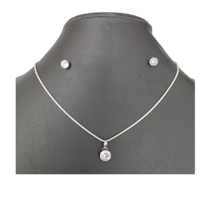 Combo de Collares Elegantes con Colgante de Cristal y Cristales Deslumbrantes para Mujer - Product Image 2