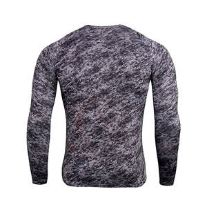 Ensemble de sport pour homme à manches longues, séchage rapide, respirant, pour la course et l'entraînement, coupe ajustée, compression, sans coutures, taille haute, pour la gym - Product Image 4