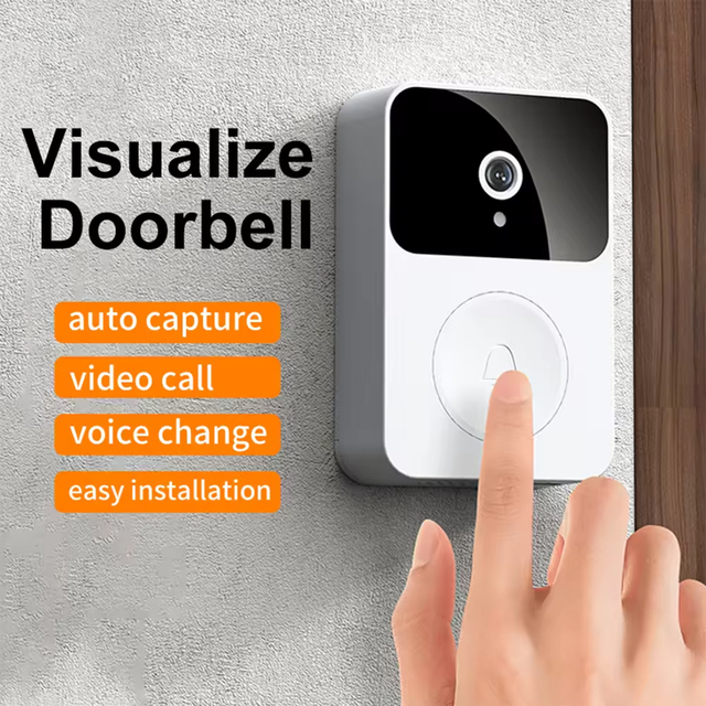 Smart HD Long Range Night Vision Plug-in Wireless WiFi Video Doorbell Kement APP Dual Intercom Portable Model X9 Home