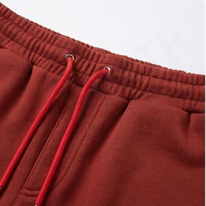 กางเกงวอร์มฮิปฮอปทรงขาบานผ้าแคนวาสคอตตอน 100% คุณภาพสูงสำหรับผู้ชาย ขายส่ง แบบซักฟอกสี  รับสั่งทำ - Product Image 4