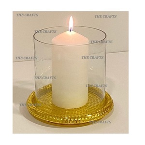 Ensemble de trois bougeoirs de forme ronde en fil de fer bougeoir de couleur noire pour la décoration de la maison et de l'hôtel - Product Image 5