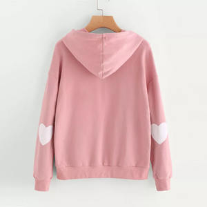 Sudaderas con Capucha y Mangas con Parche de Corazón para Mujer, Lindas Sudaderas con Capucha, Tops con Capucha de Manga Larga para Mujer - Product Image 4