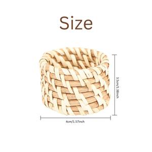 Porte-serviettes en rotin simple pour une décoration élégante de table à manger, cuisine et usage quotidien élégant, fabriqué à la main en Inde - Product Image 6