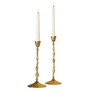 Bougeoir en métal de qualité supérieure Design d'arbre à base ronde avec finition nickelée pour les décorations de Noël de mariage à la maison - Product Image 4