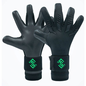 Gants de gardien de but haut de gamme, adhérence accrue, paume en latex, structure ventilée, fermeture à boucle et crochet antidérapante, protection des doigts - Product Image 1