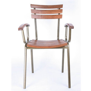 Silla de Exterior Moon GCF056 para Cafetería, de Aluminio Sólido con Reposabrazos Fijos, Ligera, para Pesca, Jardín y Camping, con Opción de Logotipo - Product Image 2