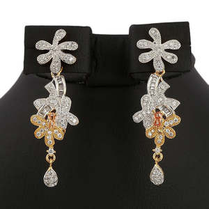Conjunto de Joyería con Diamantes Americanos - Color Durazno - Product Image 3