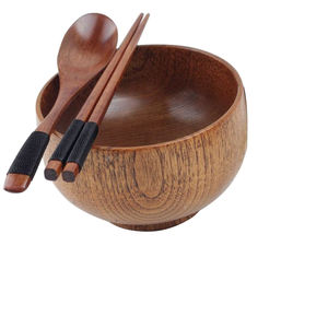 Produit d'ameublement de cuisine design attrayant Bol en bois Design personnalisé Salade ou fruits Bol de service personnalisé Bol de service Cuisine - Product Image 6