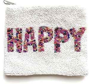 Porte-monnaie élégant en tissu brodé avec des perles, fermeture à glissière, taille personnalisable pour le maquillage et le rangement de l'argent liquide - Product Image 3