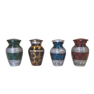 Custom Handmade Latest Finished Metal <b>Keepsake</b> Urn Set of 4 in Bulk Hot Selling Most Cheapest Mini Metal <b>Keepsake</b> Urns <b>for</b> <b>Ashes</b> - Product Image 1