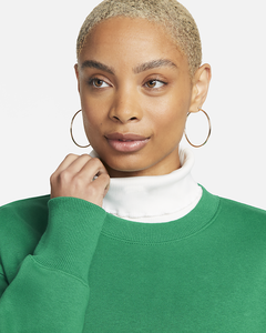 Sweat-shirt surdimensionné en molleton de coton 100% de haute qualité pour femmes manches longues grande taille hiver marchait avec impression de Logo personnalisé - Product Image 3