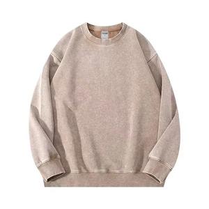 เสื้อสเวตเชิ้ตสไตล์วินเทจ ผ้าเฟรนช์เทอร์รี่ สตรีทแวร์ ล้างสีแบบแอซิด ดีไซน์ดิสเทรส ทรงโอเวอร์ไซส์ คอกลม - Product Image 5