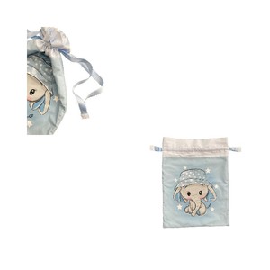 Bolso de hombro de algodón con estampado animal de elefante unisex, bolso de cambio hecho a mano para bebé - Product Image 1