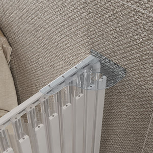 Porta Doccia Pieghevole Forte in PVC, Sistema a Fisarmonica Reversibile Anticalcare, Modello Vasca a 3 Lati Durevole - Product Image 3